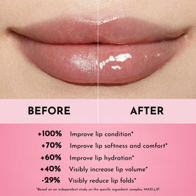 LAWLESS Forget The Filler Lip Plumper Gloss applied on lips
