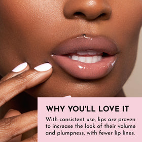 LAWLESS Forget The Filler Lip Plumper Gloss in George, side view