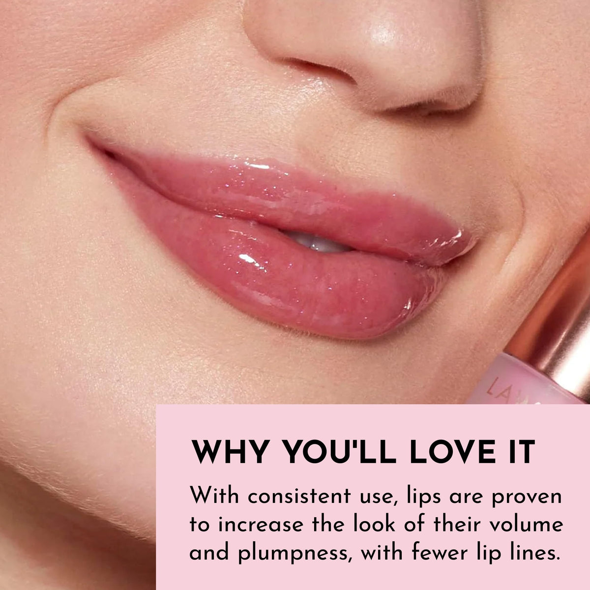 LAWLESS Forget The Filler Lip Plumper Gloss Juicy Watermelon with other makeup