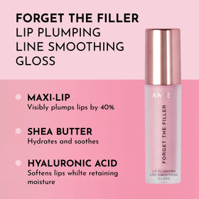 LAWLESS Forget The Filler Lip Plumper Gloss Lavender Sorbet applicator close-up