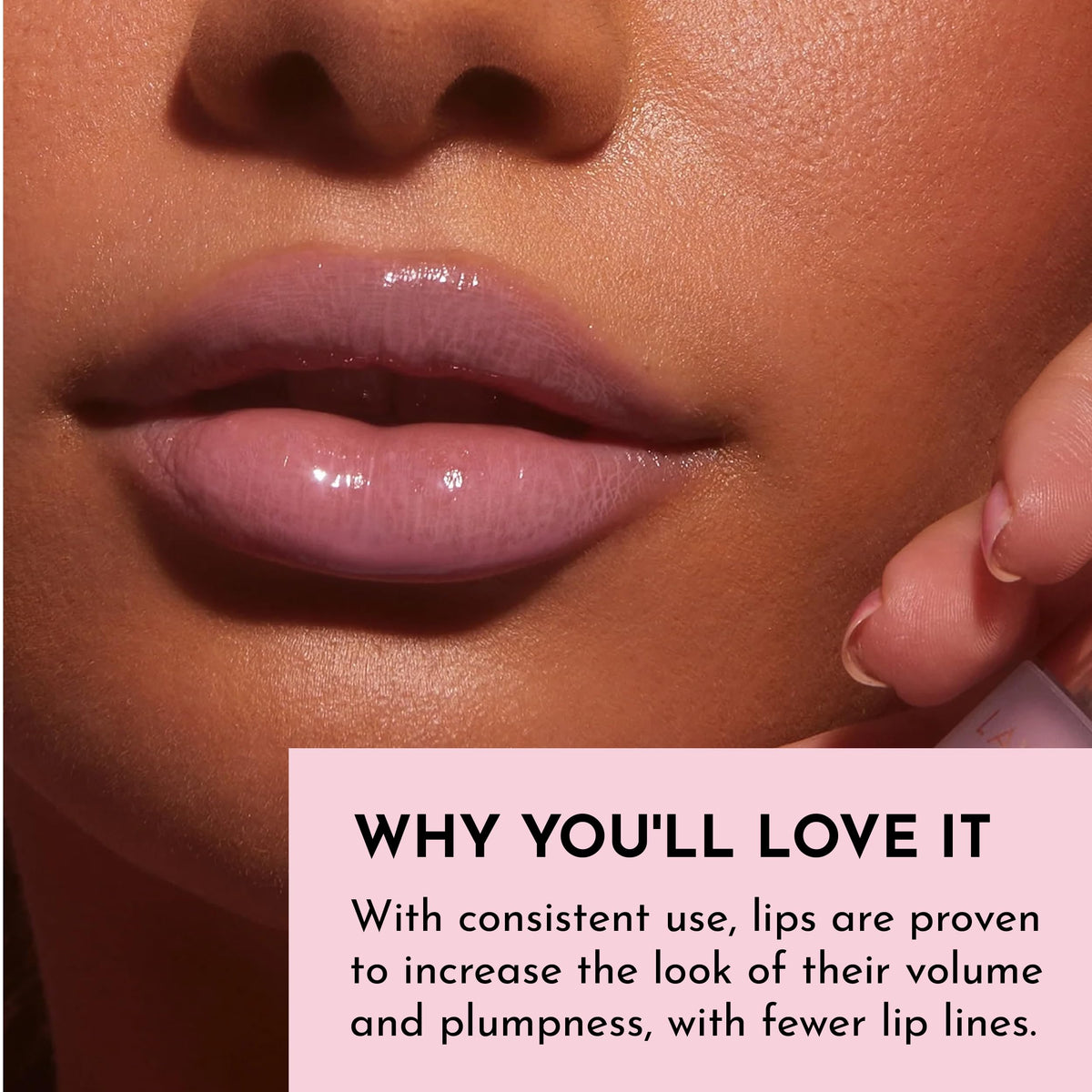 LAWLESS Forget The Filler Lip Plumper Gloss Lavender Sorbet texture