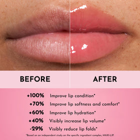 LAWLESS Forget The Filler Lip Plumper Gloss texture on hand