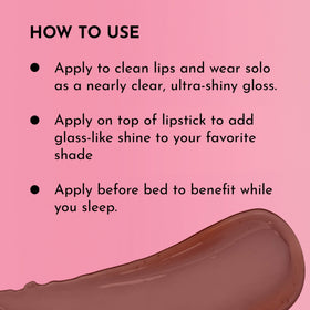 LAWLESS Forget The Filler Lip Plumper Gloss texture on hand
