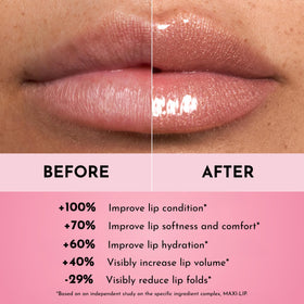 Lawless Forget the Filler Lip Plumping Gloss applied on lips