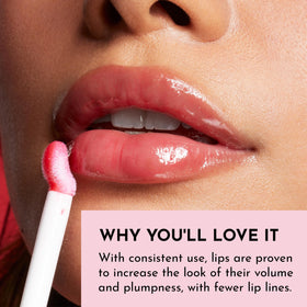 Lawless Forget the Filler Lip Plumping Gloss Cherry Vanilla in a makeup setting