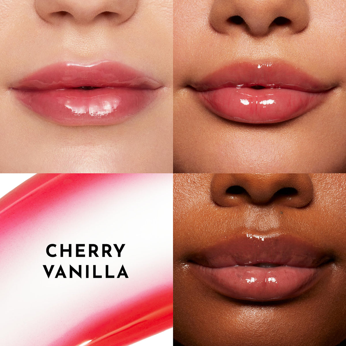 Lawless Forget the Filler Lip Plumping Gloss Cherry Vanilla open tube