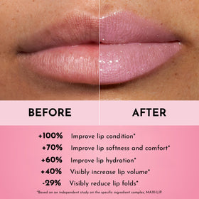 LAWLESS Forget the Filler Lip Plumping Gloss Daisy Girl on lips
