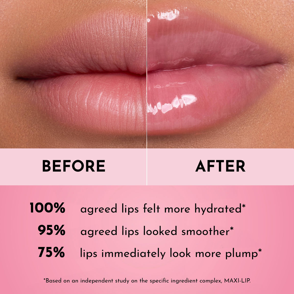 Lawless lip gloss packaging with ingredients list
