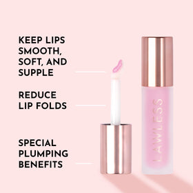 Lawless Lip Plumping Gloss Strawberry Milkshake packaging