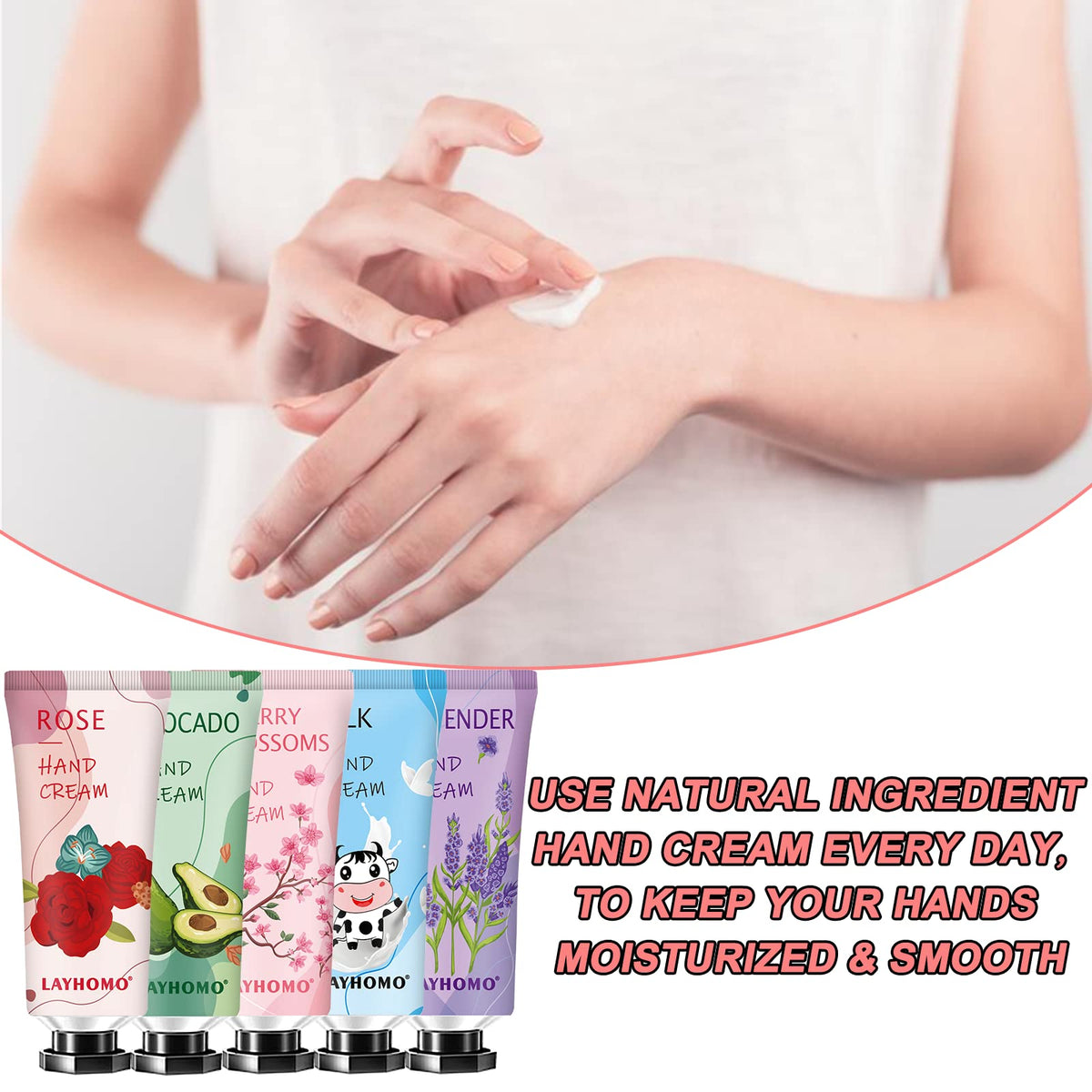 Layhomo hand creams in various natural scents
