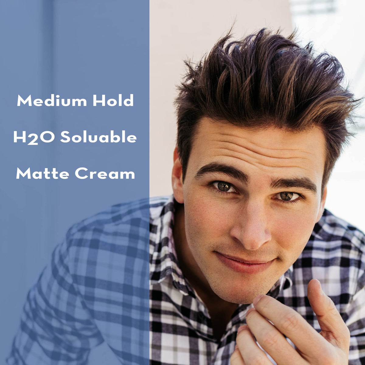 Layrite Natural Matte Cream 4.25 oz application on hair
