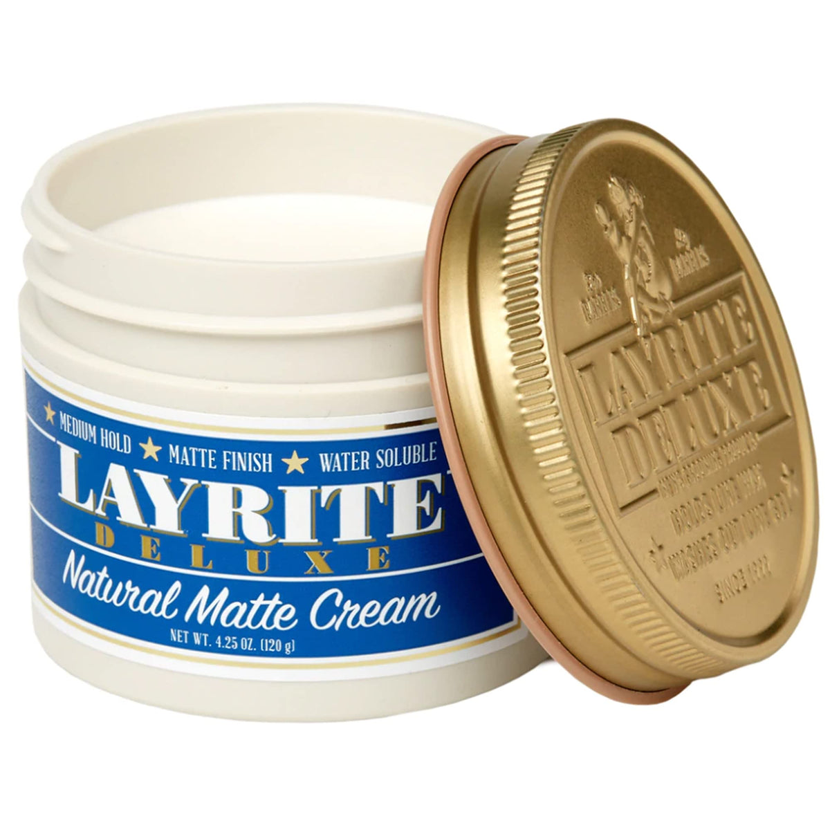 Layrite Natural Matte Cream 4.25 oz side view