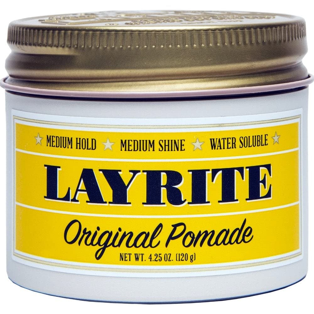 Layrite Original Pomade 4.2 oz front view with vanilla scent