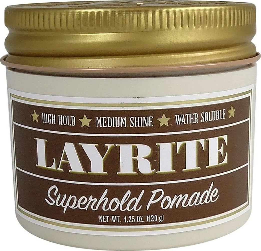 Layrite Superhold Pomade 4.25 oz orange container front view