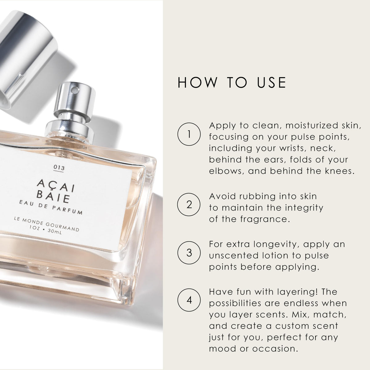 Le Monde Gourmand Santal Eau de Parfum 30ml in lifestyle setting