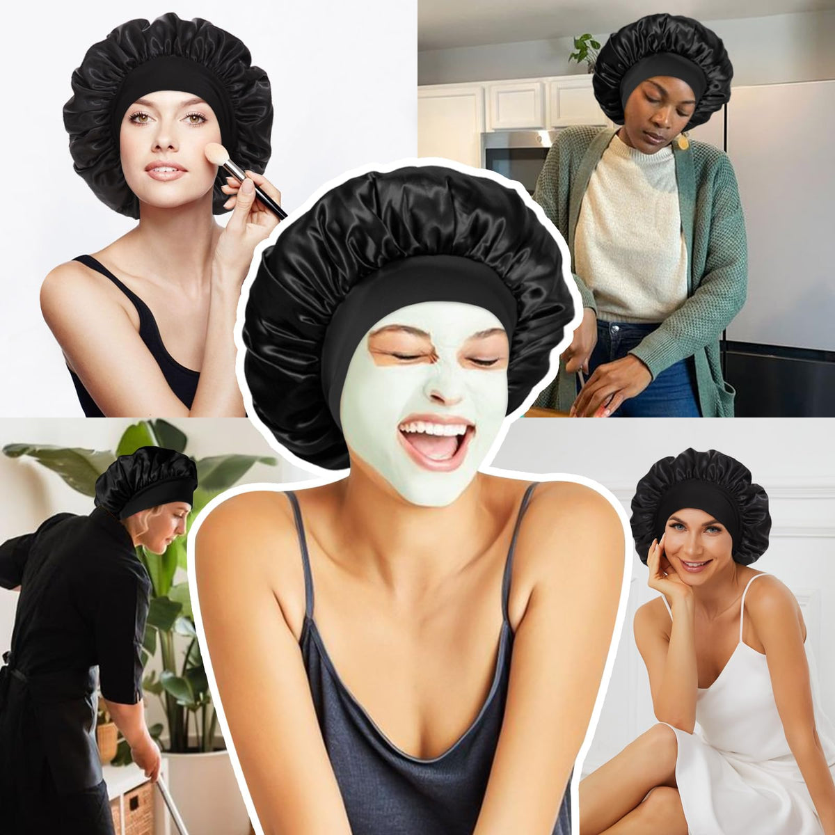 LEADUWAY satin bonnets packaged for sale