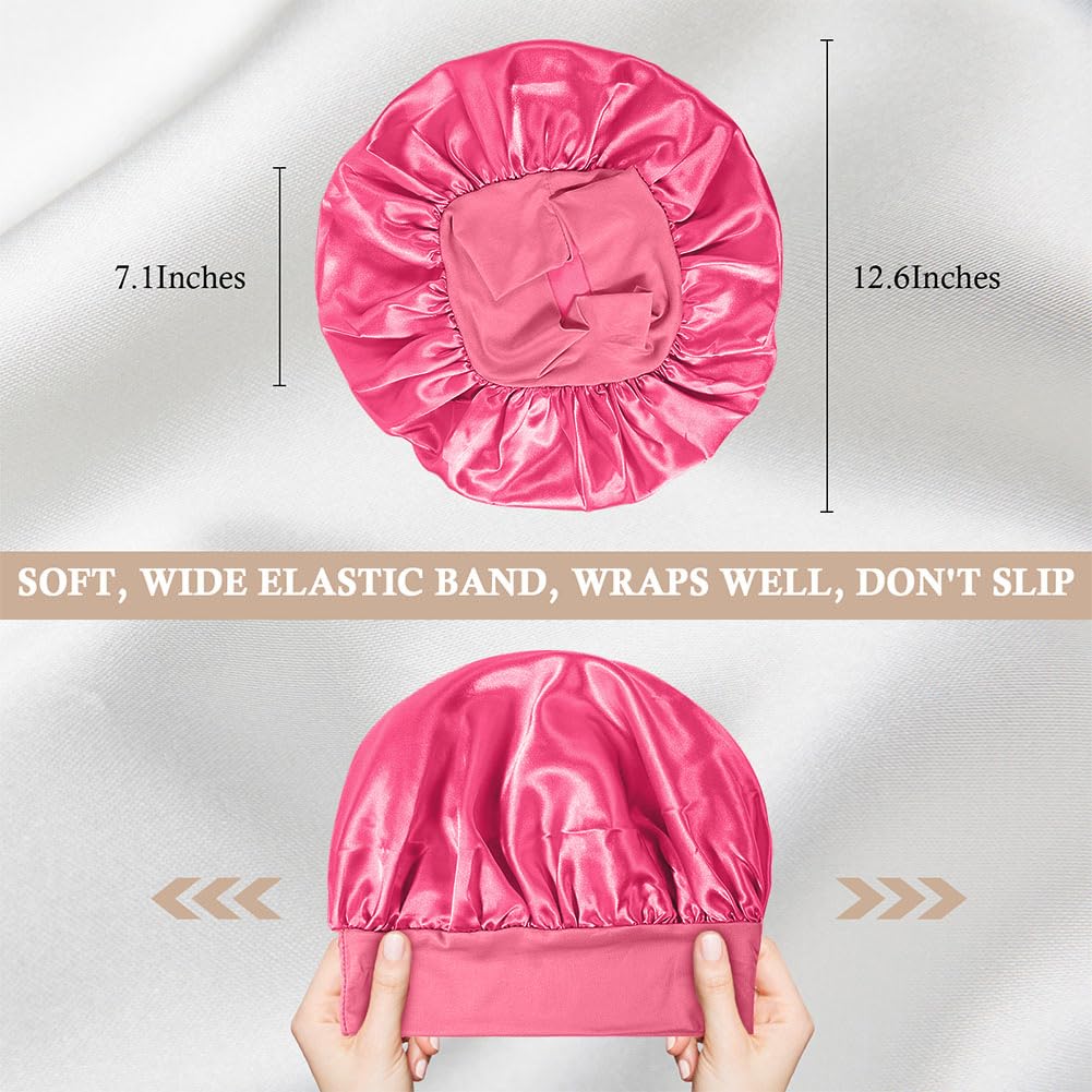 LEADUWAY Silk Bonnet on a pillow showing hair protection