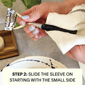 Leaf Razor with Grip Sleeve attached