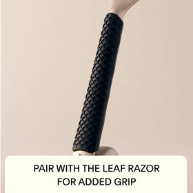 Leaf Shave Grip Sleeve black silicone side view