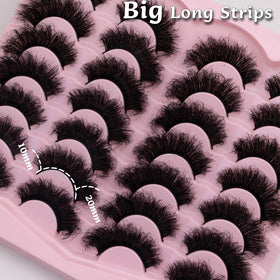 LEAFMOON 20mm Fluffy Cat Eye Lashes in packaging