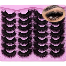 LEAFMOON 20mm Volume Cat Eye Lashes front view