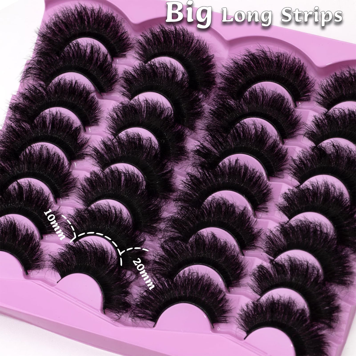 LEAFMOON 20mm Volume Cat Eye Lashes on model