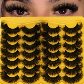 LEAFMOON Fluffy 20mm Volume False Eyelashes front view