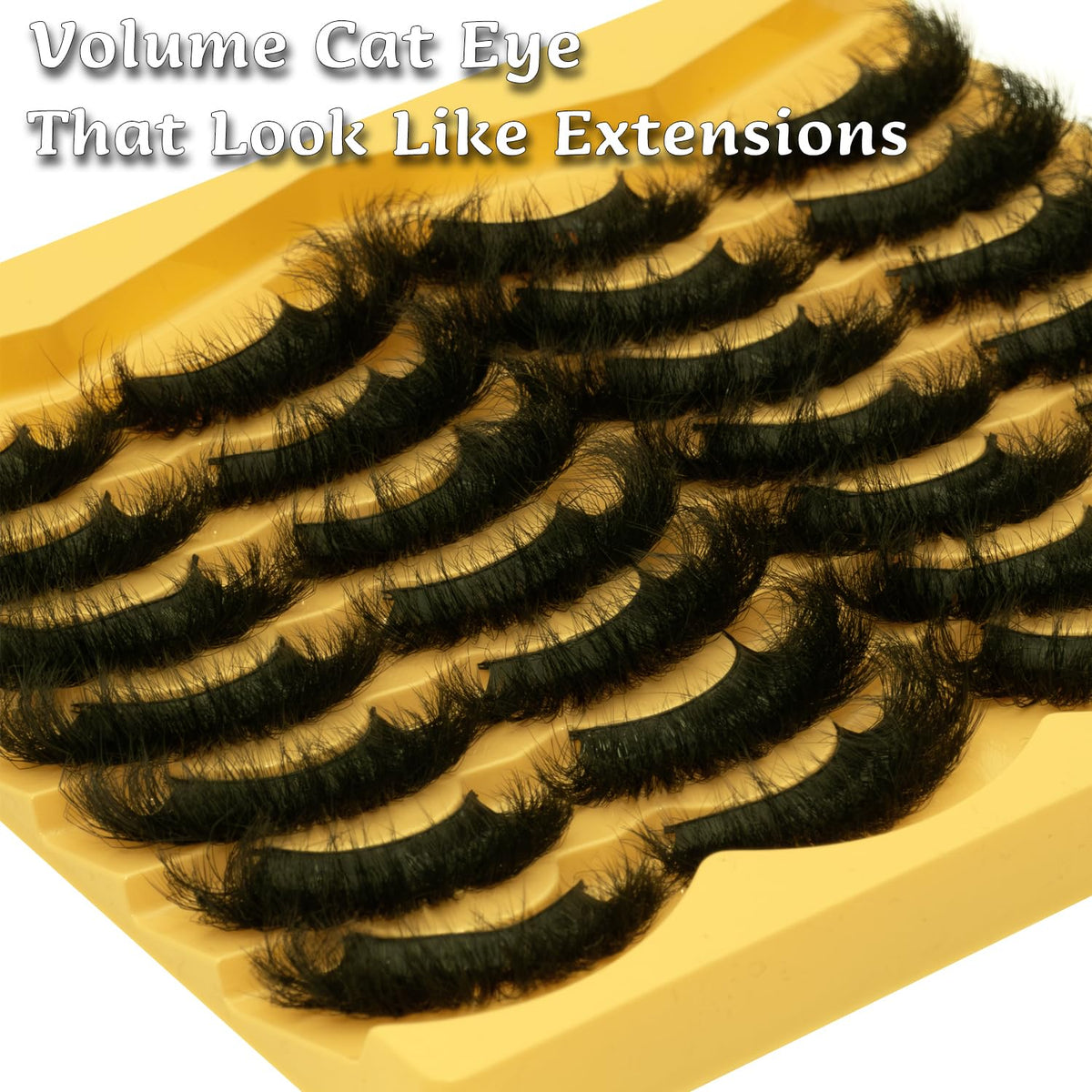 LEAFMOON Fluffy 20mm Volume False Eyelashes in use