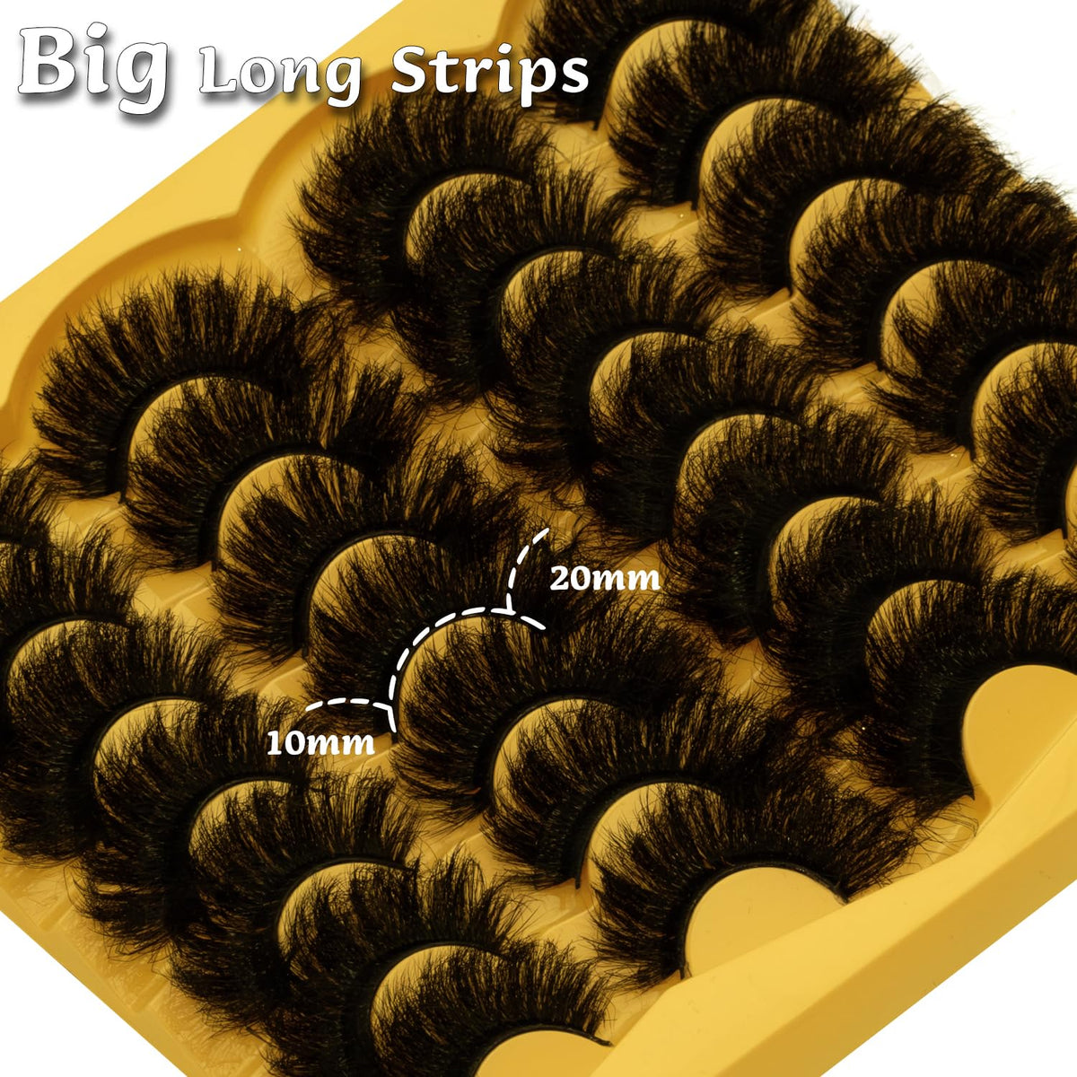 LEAFMOON Fluffy 20mm Volume False Eyelashes on model