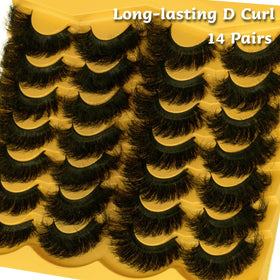 LEAFMOON Fluffy 20mm Volume False Eyelashes side view