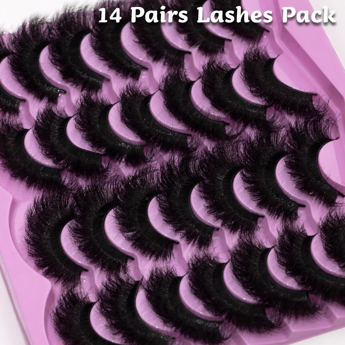 LEAFMOON Mink Lashes displayed with makeup tools