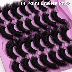 LEAFMOON Mink Lashes displayed with makeup tools