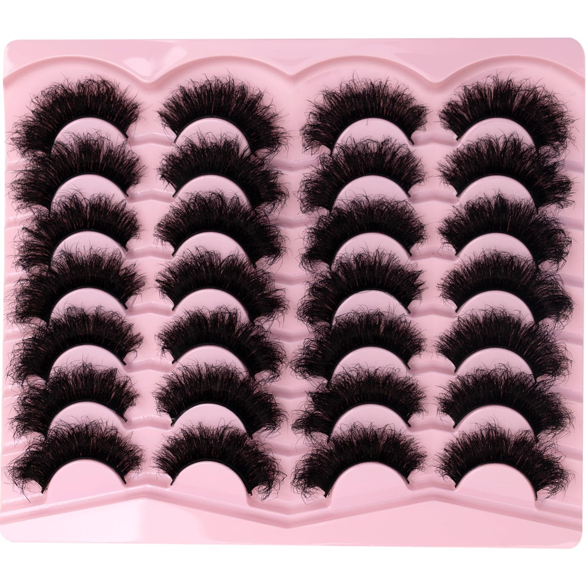 LEAFMOON Mink Lashes side view showing volume
