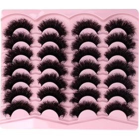 LEAFMOON Mink Lashes side view showing volume