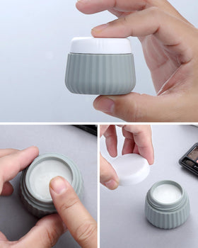 Leak-proof silicone jars for travel toiletries