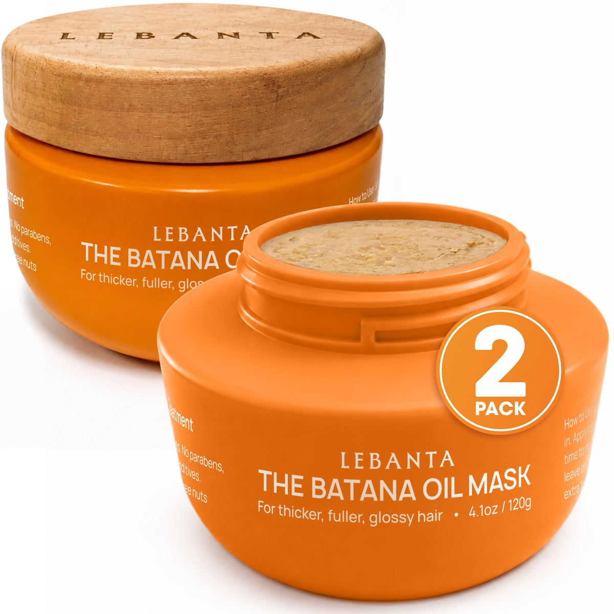 Lebanta Raw Batana Oil 4oz bottle front view