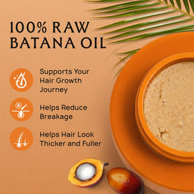 Lebanta Raw Batana Oil back view showing ingredients