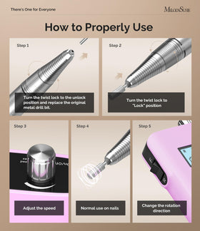 LED display of MelodySusie SC320H nail drill