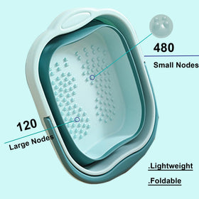 Leemeimei Collapsible Foot Spa Bucket with essential oils
