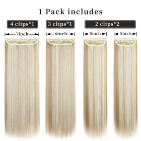 LEEONS hair extensions in Blonde colour display