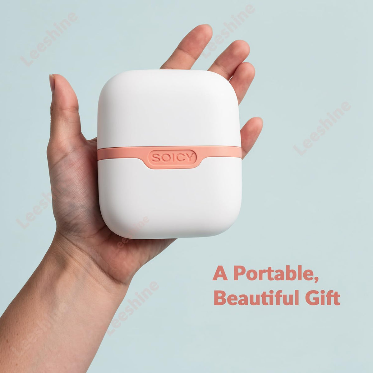 Leeshine ice roller set on a bathroom counter