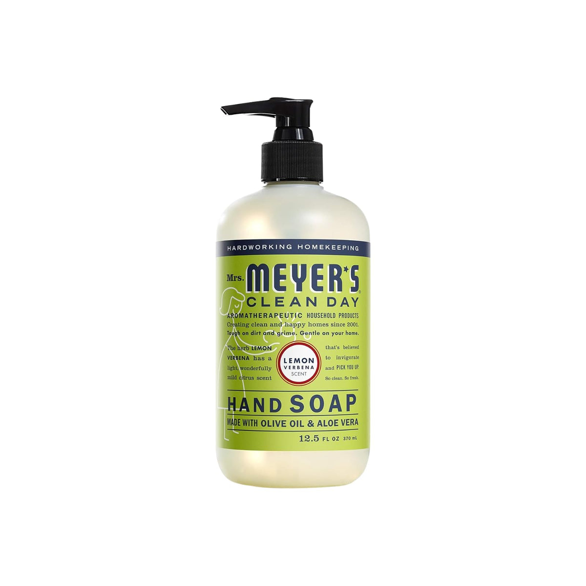 Lemon Verbena scent bottle of Mrs. MEYER'S Liquid Hand Soap
