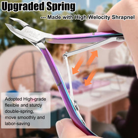 LePinko cuticle nippers side view highlighting ergonomic design