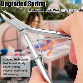 LePinko Cuticle Trimmer in use on nails