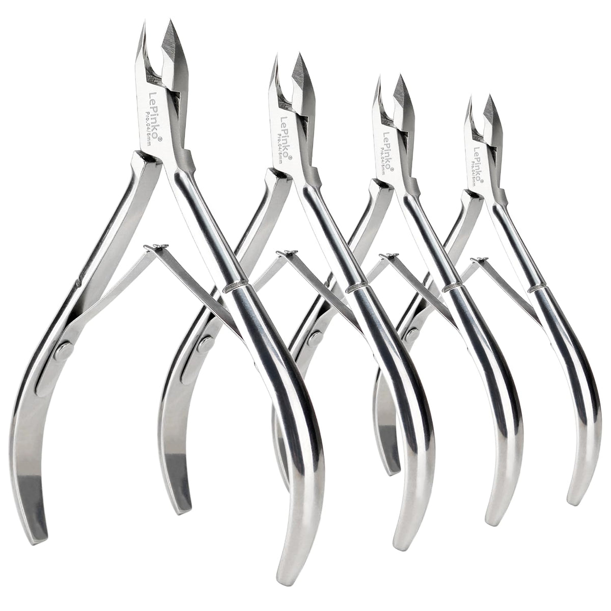 LePinko Cuticle Trimmer Kit 4 Pack front view