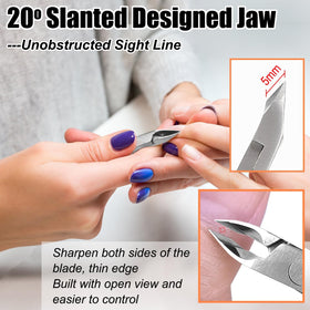 LePinko Cuticle Trimmer Kit close-up of ergonomic handles