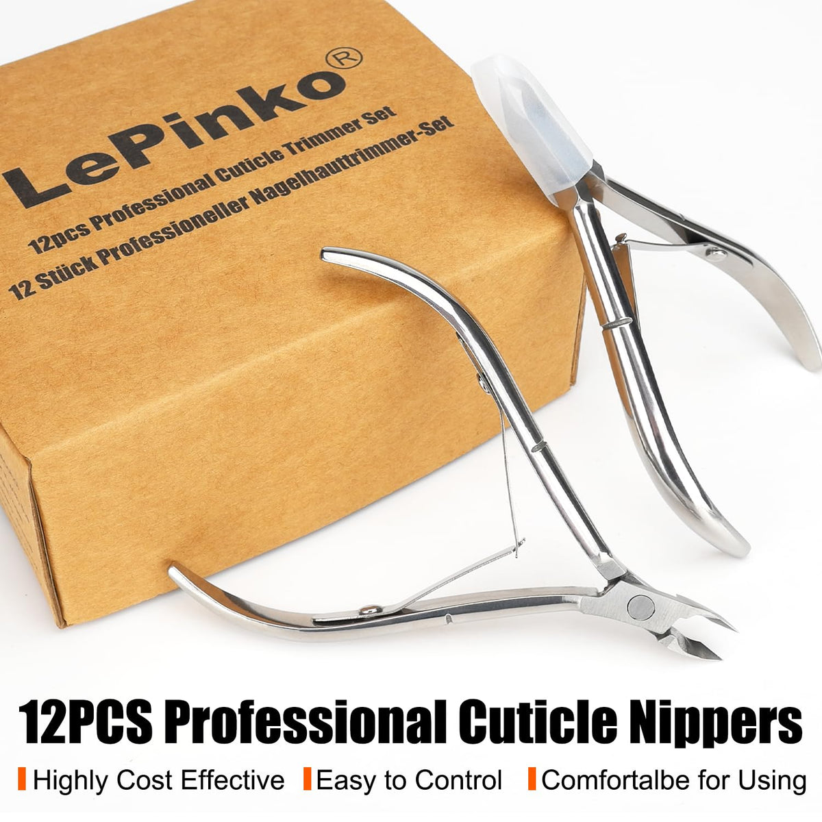 LePinko Cuticle Trimmer Kit laid out on a table