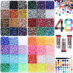 LERBOU 36000 Pcs Rhinestones Bedazzling Kit with tools and glue