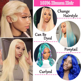 LETMIEO 30 Inch 613 Lace Front Wig close-up of lace
