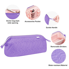 Leudes Hair Dryer Tools Travel Bag in a lifestyle setting